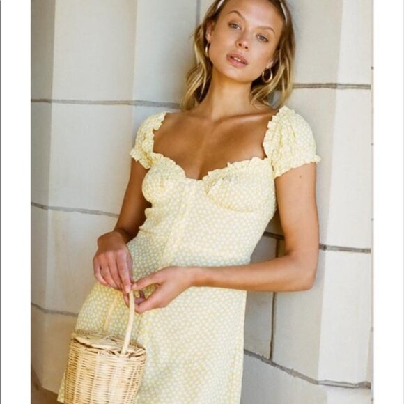 With Jéan Isabelle Dress Daisy Lemon XS - Picture 3 of 12